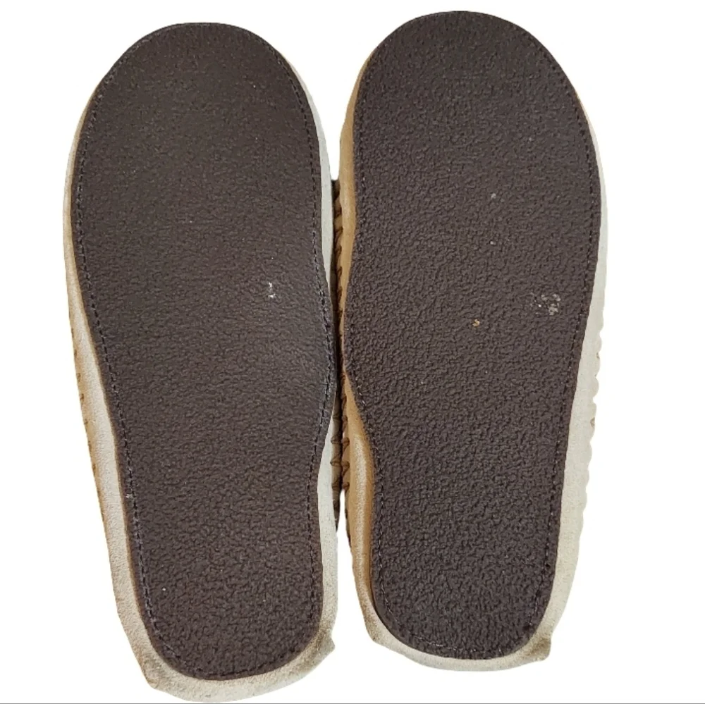 L.L.Bean Hearthside Suede Sherpa Lined Moccasins - Picture 9 of 12